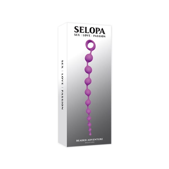 Selopa Beaded Adventure Silicone Anal Beads, Purple