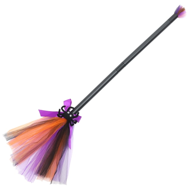 Escoba de bruja para fiesta, escoba de bruja de plástico, escoba de bruja para Halloween, accesorio de escoba de bruja para Cosplay