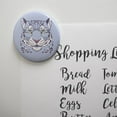 thumbnail image 2 of Spotted Snow Leopard Face Kitchen Refrigerator Locker Button Magnet, 2 of 5