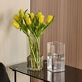 thumbnail image 4 of YardChic Clear Square Vases, Square Acrylic Vase, Flower Vase, Centerpieces Acrylic Cube Plastic Container Bulk Succulent Pots Planters for Plant Wedding Home Office Floral Decor, 9.8脳3.9 Inch, 4 of 5
