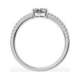 thumbnail image 2 of Unique Moments 0.50 ct Lab Grown Oval Cut Diamond Engagement Solitaire Ring 10K White Gold, 2 of 6