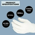 thumbnail image 3 of SSBM Synthetic Vinyl Powder Free Gloves Natural Small Disposable Exam Grade 4.5 Mil Industrial Rubber Latex 36000 Pcs, 3 of 6