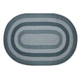 thumbnail image 3 of Better Trends Oval Braided Rug, 8' x 10' Reversible Indoor Area Rug for Living Room or Bedroom, Stain-Resistant 100% Polypropylene, Newport Collection – Slate Blue, 3 of 5