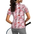 thumbnail image 2 of COEQINE Women 1/4 Zip Golf Shirts Moisture Wicking Soft Golf Tops Axolotls and Heart Print Lightweight Polo Shirts Short Sleeve Quick Dry Fit Sportswear for Valentine's Day, 2XL, 2 of 7