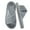 Gray, variant on BERANMEY Women’s Corduroy Memory Foam Slippers Open Toe Slip-On Slippers for Womens with Cushioned Thick Sole Crossband Soft House Slippers & Bedroom Shoes (Gift-Ready)