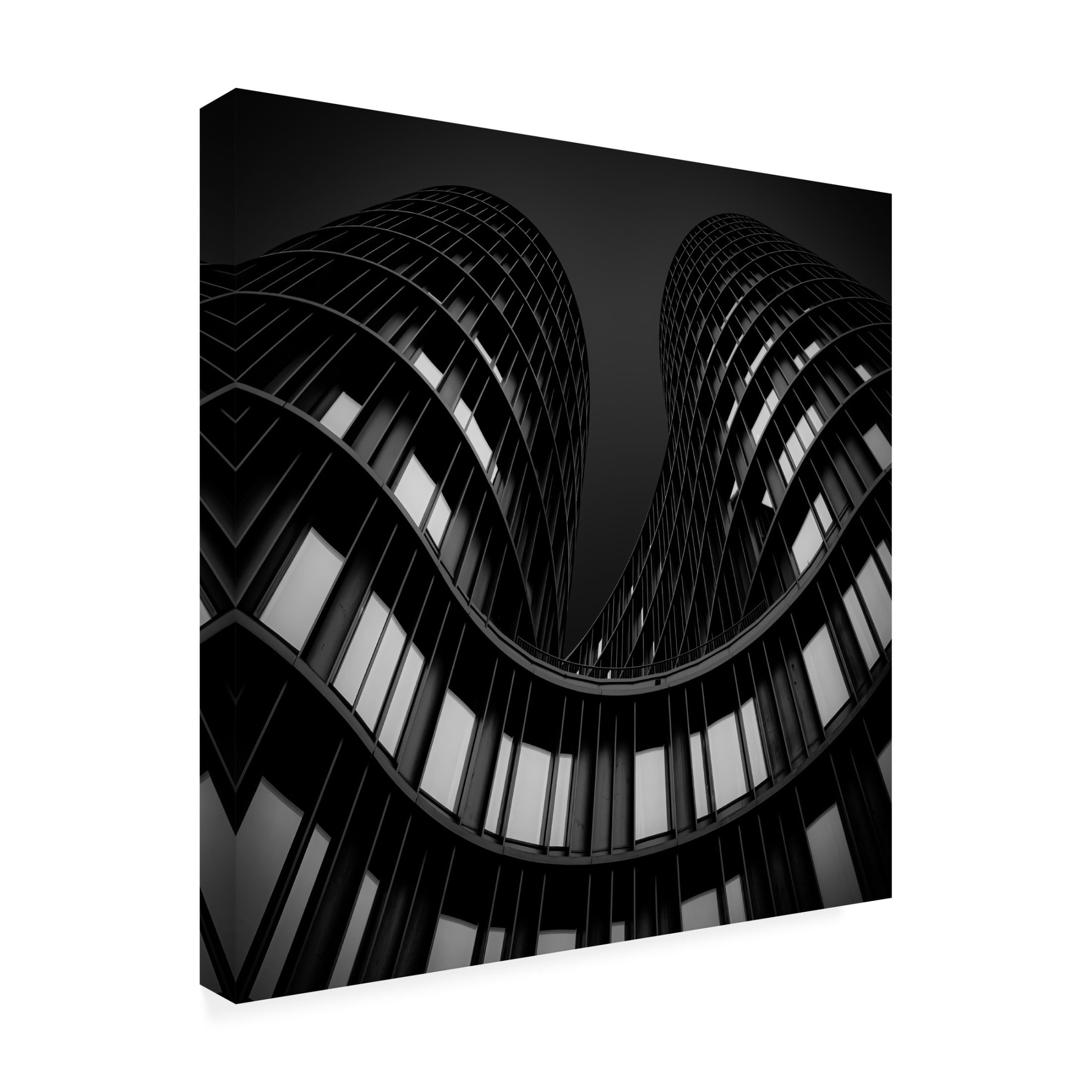 Canvas Wall Art - Inge Schuster 'Axel Towers' Wall Art for Living Room, Bedroom, or Office D?cor by Trademark Fine Art - 35 x 35 Inches