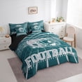 thumbnail image 3 of jejeloiu Football Game 7-Piece Twin Bedding Sets,Gray Green Bedding Comforter Set For Teens Reversible, 3 of 8