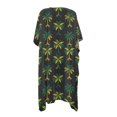 thumbnail image 3 of SCRAWLGOD Palm Tree Print Womens Swimsuit Cover Up Casual Flowy Bathing Suit Cover Up Long Quick Dry Swimsuit Coverup for Beach Party, 3 of 6