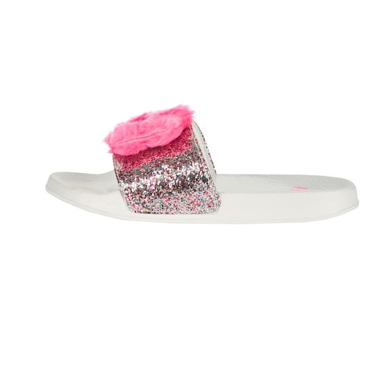 pink sequin slides