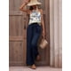 thumbnail image 5 of Conjuntos de Verano de 2 Piezas para Mujer: Top Corto Sin Mangas, Pantalones Anchos y Sueltos, Conjuntos A Juego para Vacaciones. Marina L, 5 of 9