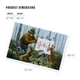 thumbnail image 3 of Lantern Press 1000 Piece Jigsaw Puzzle, Smokey Bear, Forest Fire Equation, Officially Licensed Vintage Poster, 3 of 5