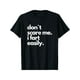 thumbnail image 2 of Don't Scare Me, I Fart Easily" Humorous T-Shirt - 100% Cotton, Black with Bold White Lettering, Ideal for Casual Outings & Parties, Funny T Shirts, 2 of 6