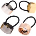 thumbnail image 1 of Soportes para cola de caballo, lazos de Metal para el cabello, banda elástica para el cabello, pasador minimalista, soporte para cola de caballo, accesorios para el cabello para mujeres y niñas, 4 Uds. JM, 1 of 5