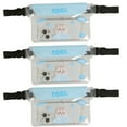 thumbnail image 4 of Large Clear Waterproof Waist Pack For Swimming Hiking Beach Outdoor Sports Phone Camera Storage Pouch Adjustable Strap 3 Pack White Black Pink Blue Blue, 4 of 10