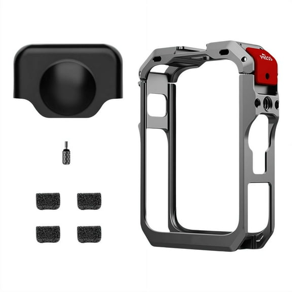 Metal Rabbit Cage for DJI OSMO 360, Camera Expansion Cage with Silicon Lens Protector, 1/4" Thread Camera Accessories for VLOG Video