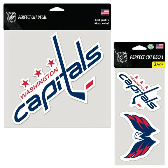 WinCraft Washington Capitals Three-Pack Perfect Cut Decals