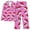 Pink, variant on Lorytime Christmas Pajamas Sets for Women Santa Hat Long Sleeved Collared Tops Elastic Waist Pants Holiday Sleepwear