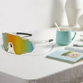 thumbnail image 4 of Huanledash Sunglasses Cycling Glasses Wide View Ultralight UV Protection Protective Glasses Polarised Sunglasses Sports Supplies, 4 of 8