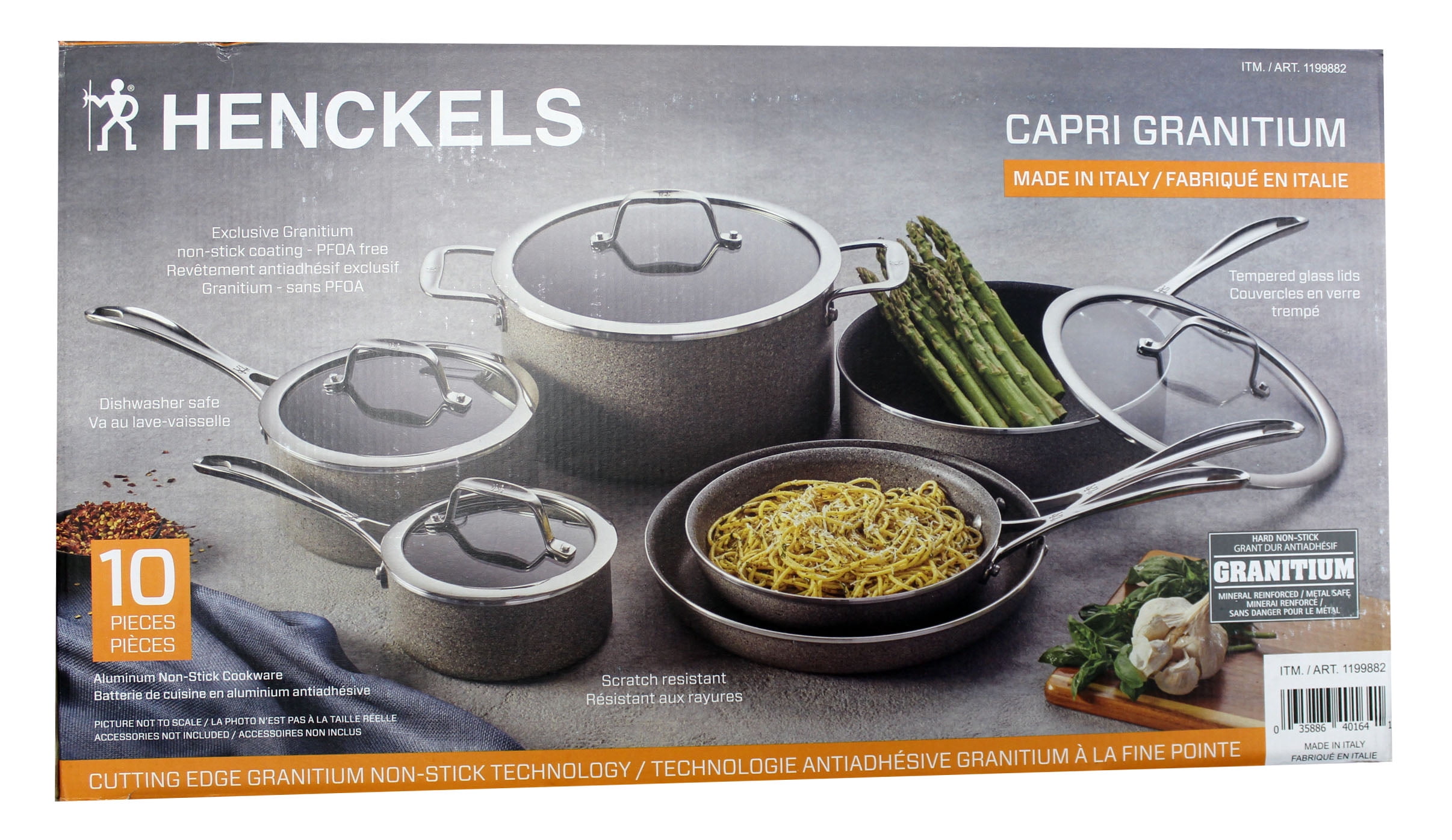 Henckels Aluminum Non Stick Capri Granitium 10 Piece Set Walmart Com Walmart Com
