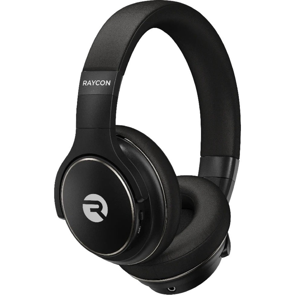Raycon the Everyday Over-Ear Headphones, bluetooth and wireless with built-in Mic - Carbon Black