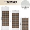 thumbnail image 4 of Brown Beige Plaid Checkered Pattern Kitchen Rugs Sets Of 3,Kitchen Runner Rugs Non Skid Washable,Decorative Kitchen Floor Mats for Kitchen,Sink,Laundry,17"x30"+ 17"x47" + 17"x59", 4 of 6