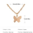 thumbnail image 3 of Jewelry VerPetridure Butterfly temperament clavicle chain personality versatile necklace, 3 of 5