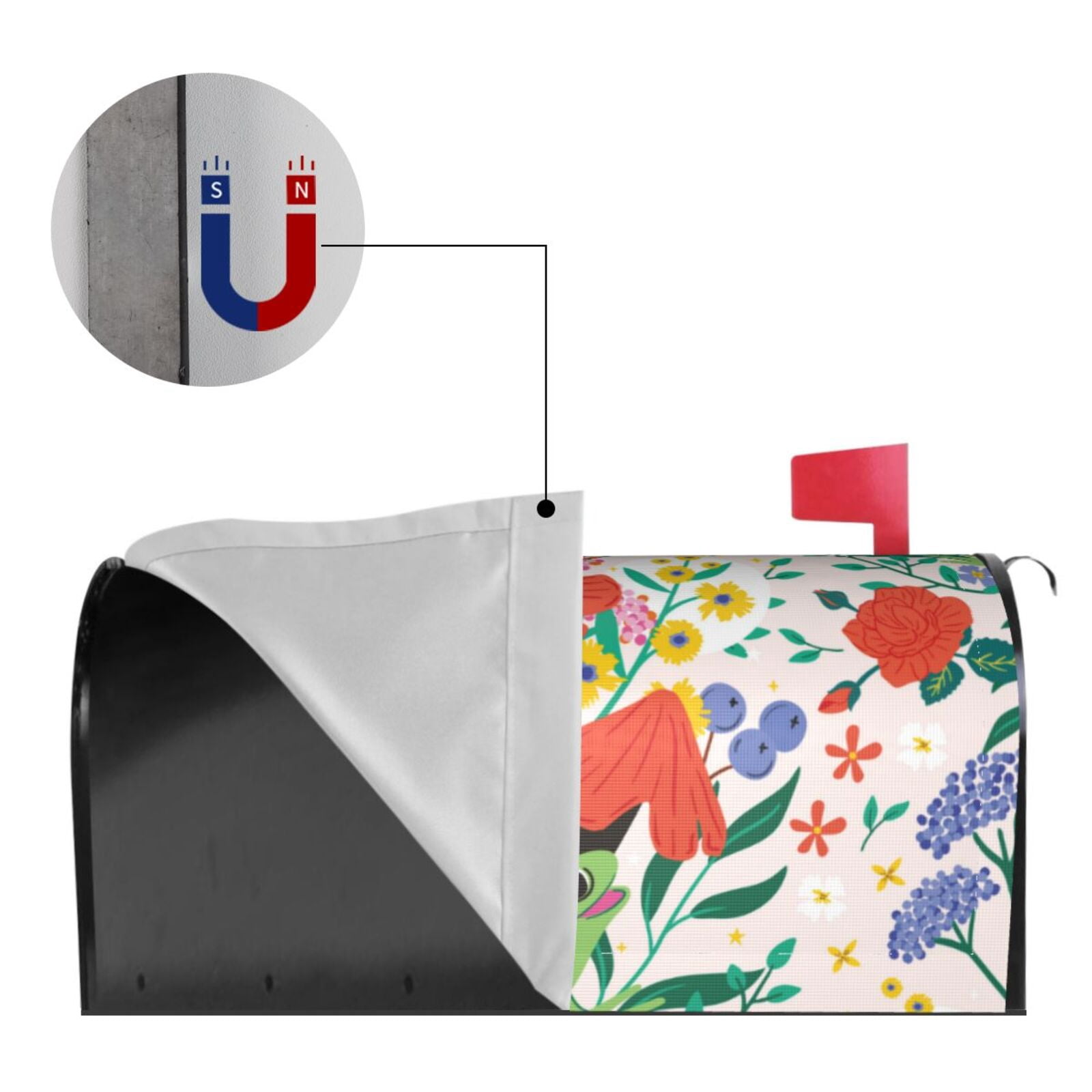 Kdxio Magnetic Mailbox Cover 21x18 in Mailbox Cover Outdoor Decoration Holiday Mailbox Covers for Home Garden Yard-21x18 in