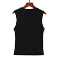 thumbnail image 4 of Tiqkatyck Tank Tops for Women Trendy Womens Turtleneck Sleeveless Shirt Solid Women's Blouse Slim Fit Short Sleeve Crew Neck Tight T Shirts Summer Tops for Women Black L, 4 of 9