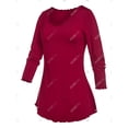 thumbnail image 3 of Conjunto Camiseta Pijama de Talla Extra con Mangas Cortas Rosegal Pijamas y Batas Tallas Grandes, 3 of 5
