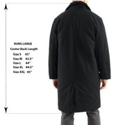 Alpine Swiss Mens Zach Knee Length Jacket Top Coat Trench Wool Blend Overcoat