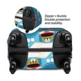 thumbnail image 4 of Xecao Transportations With Cute Animals print Elastic Luggage Cover, with double-sided print , is perfect for travel, business, and daily use, 4 of 9