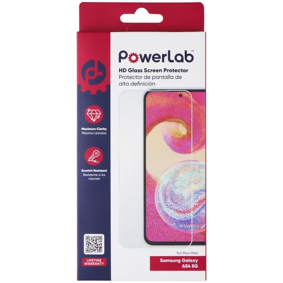 PowerLab HD Glass Screen Protector for Samsung Galaxy A54 5G - Clear