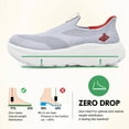 thumbnail image 3 of Mens Slip in Free up Hands Shoes Wide Toe Box Arch Support Orthopedic Walking Sneakers Cushioned Thick Zero Drop Sole Metatarsal Pads Athletic Shoes, 3 of 6
