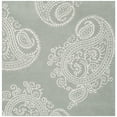 thumbnail image 2 of SAFAVIEH Bella Laurel Floral Paisley Wool Area Rug, Grey/Ivory, 5' x 5' Square, 2 of 6