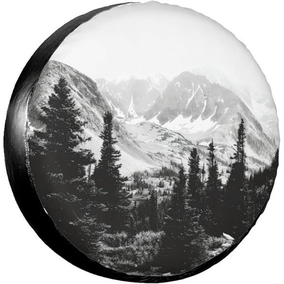 Retro American Flag Deer Spare Tire Cover for Trailer Rv SUV Truck-Cute Funny Wheel Tire Covers Waterproof Universal Fit Camper Outdoor, for Tire Diameter