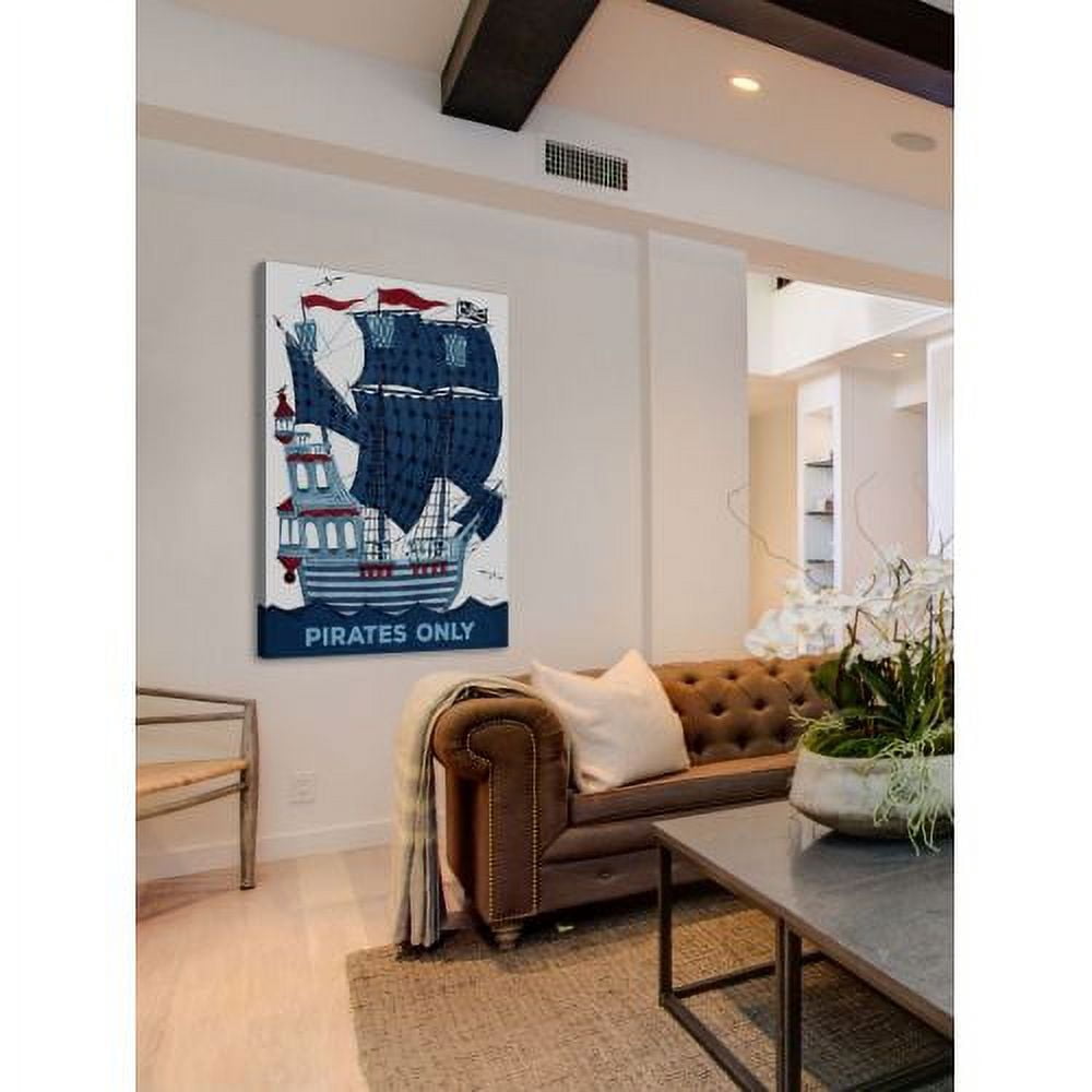 "Pirates Only" Painting Print on Wrapped Canvas