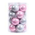 thumbnail image 2 of Xihbxyly Adornos Navideños de Bolas de 91 Cm, Plástico Irrompible, Colores Perlados Brillantes, Fáciles de Colgar, Decoración para Árbol de Navidad y Fiestas, Variantes En Rojo, Azul y Rosa, Juego de, 2 of 7