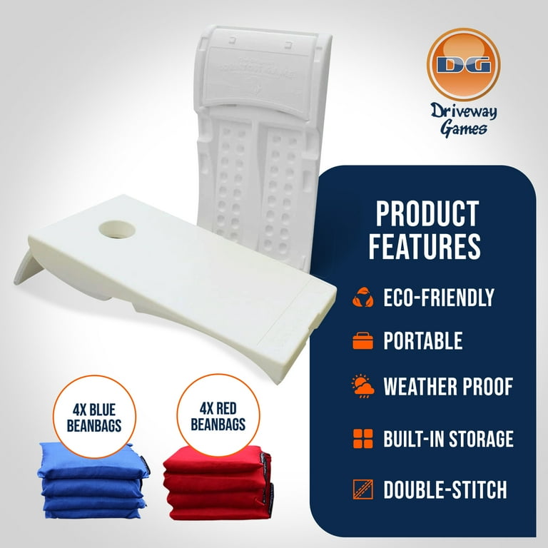 Driveway Games Portable All Weather Cornhole Travel Set with