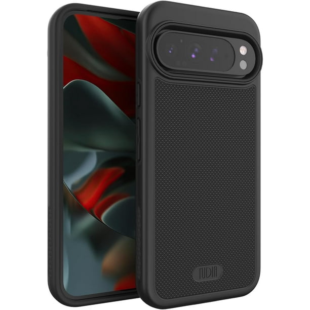 TUDIA Funda MergeGrip para Google Pixel 9 Pro XL, Resistente y a Prueba de Caídas, Color Negro Mate
