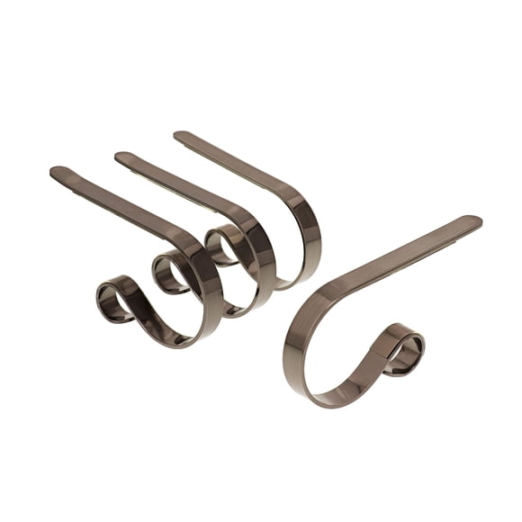 The Original MantleClip® - 4 Pack (Brushed Nickel)