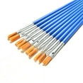 thumbnail image 6 of Yesbay 10Pcs Kids Detail Paint Brushes Nylon Blue Watercolor Drawing Painting Brushes,Paint Brush 1#,1#, 6 of 7