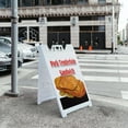 thumbnail image 5 of A-frame Sidewalk Pork Tenderloin Sandwich 24" x 36" Double Sided A-Frame Sidewalk Sign, Includes 2 Plastic Inserts | Foldable Portable White Signicade Sandwich Board Signs, 5 of 5