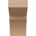 thumbnail image 2 of 4"W x 4"D x 8"H Wide Monterey Rough Cedar Woodgrain TimberThane Corbel, Primed Tan, 2 of 6