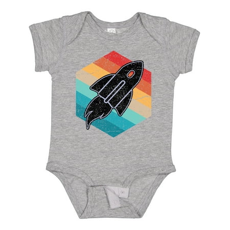 

Inktastic Rocket Ship Retro Space Gift Baby Boy or Baby Girl Bodysuit