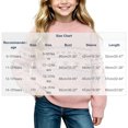 thumbnail image 6 of Jalioing Teen Girls Crew Neck Sweaters Fashion Long Sleeve Graphic Sweater Pullover Winter Casual Knitted Tops 9-15 Years, 6 of 6