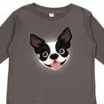 thumbnail image 4 of Inktastic Boston Terrier Dog Gift Boys or Girls Long Sleeve Toddler T-Shirt, 4 of 5