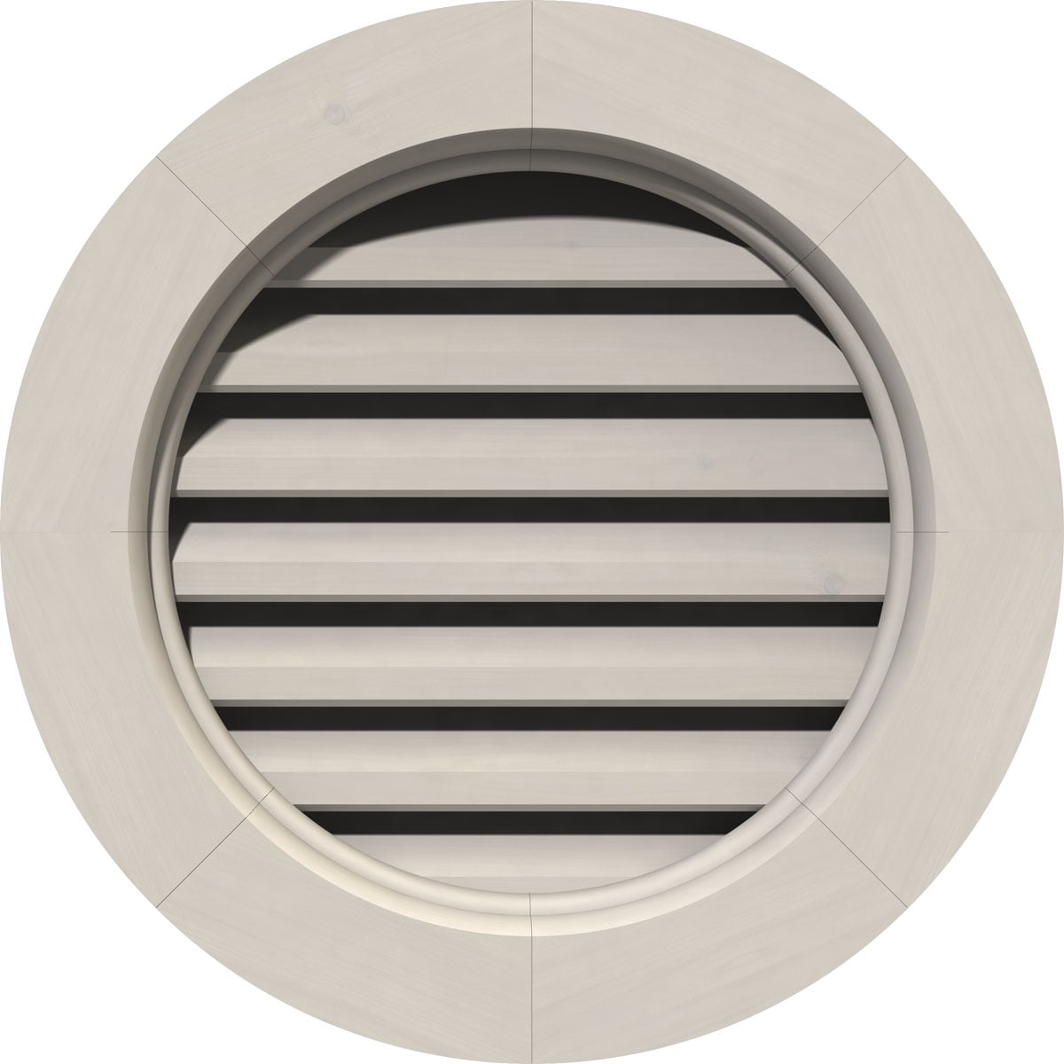 20"W x 20"H Round Gable Vent (25"W x 25"H Frame Size) Primed