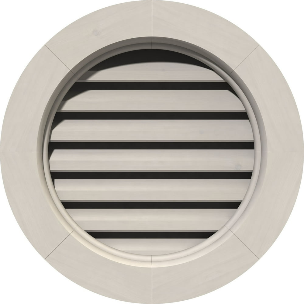 24"W x 24"H Round Gable Vent (29"W x 29"H Frame Size) Primed