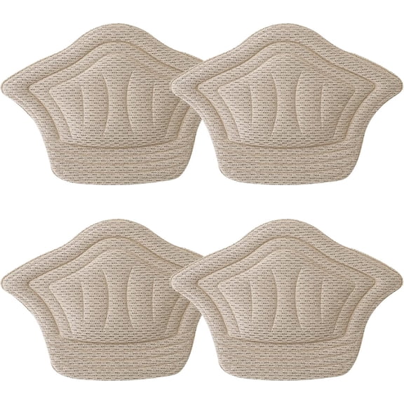 2 Pairs Heel Cushion Inserts Heel Grips Comfort Thick Shoe Pads Self-Adhesive Anti-Slip Heel Cushions Inserts Blister Protectors for Women Men Loose Shoes (Skin)