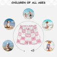 thumbnail image 6 of FORMRS Boys Swim Trunks Quick Dry Mesh Liner Boardshorts Sizes XS-XL, Pink Checkered Heart, 6 of 7